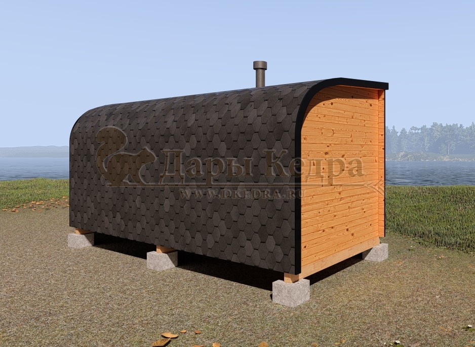 Баня «Парус» из кедра 5х2,35 м